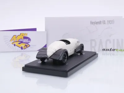 Preview: Autocult 07034 # Heylandt Höllenhund Rocket Test Car Baujahr 1931 " grau-schwarz " 1:43