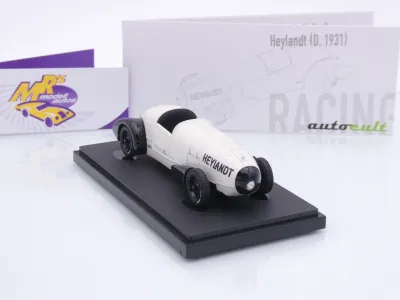 Preview: Autocult 07034 # Heylandt Höllenhund Rocket Test Car Baujahr 1931 " grau-schwarz " 1:43