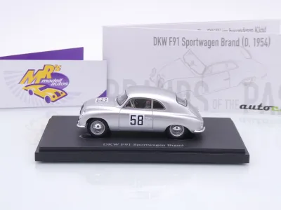 Preview: Autocult 02036-2 # DKW F91 Sport #58 Rallye Semperit 1954 " Hubert Brand " 1:43