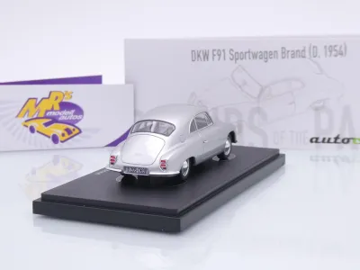 Preview: Autocult 02036-1 # DKW F91 Sportwagen Brand Baujahr 1954 " silbermetallic " 1:43