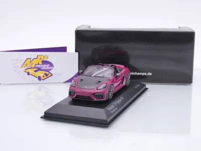 Minichamps 410063132 # Porsche 718 Spyder RS Baujahr 2023 " Sternrubin " 1:43