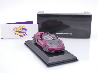 Preview: Minichamps 410063132 # Porsche 718 Spyder RS Baujahr 2023 " Sternrubin " 1:43