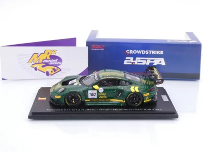 Preview: Spark SB859 # Porsche 911 992 GT3 R #120 24h Spa 2025 " Wright Motorsport " 1:43