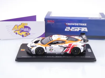 Preview: Spark SB861 # Chevrolet Corvette Z06 GT3 #24 24h Spa 2025 " Steller Motorsport / Hart - Ali - Hanafin - Lismont " 1:43