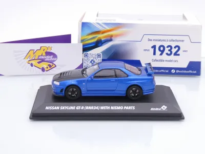 Preview: Solido S4318202 # Nissan NISMO Skyline GT-R (R34) Baujahr 2005 " blaumetallic " 1:43