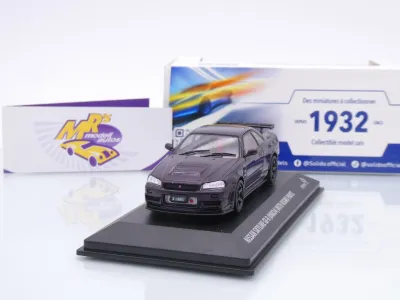 Solido S4318201 # Nissan NISMO Skyline GT-R (R34) Baujahr 2005 " lilametallic " 1:43