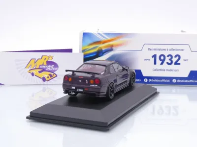 Preview: Solido S4318201 # Nissan NISMO Skyline GT-R (R34) Baujahr 2005 " lilametallic " 1:43