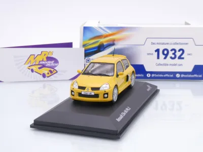 Solido S4318102 # Peugeot Clio V6 Phase 2 Baujahr 2003 " gelbmetallic " 1:43