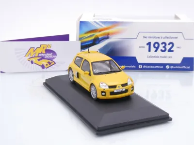 Preview: Solido S4318102 # Peugeot Clio V6 Phase 2 Baujahr 2003 " gelbmetallic " 1:43