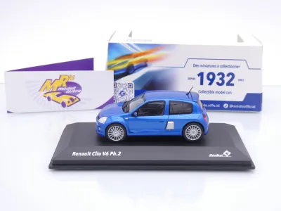 Preview: Solido S4318101 # Peugeot Clio V6 Phase 2 Baujahr 2003 " blaumetallic " 1:43