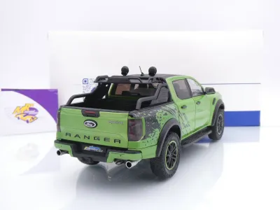 Preview: Solido S1813903 # Ford Ranger Raptor Baujahr 2024 " grünmetallic-schwarz " 1:18