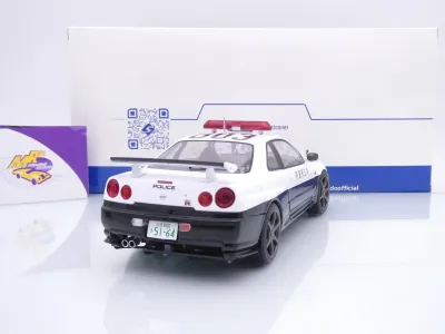 Preview: Solido S1804317 # Nissan Skyline GT-R (R34) Baujahr 1999 " Police Japan " 1:18