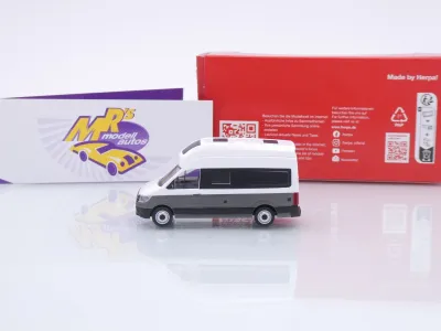 Preview: Herpa 096294-004 # Volkswagen VW Crafter Grand California 600 " weiß-grau " 1:87