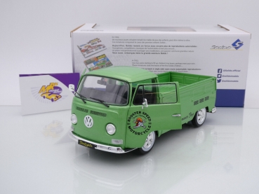 Preview: Solido S1809401 # Volkswagen T2 Pritsche Baujahr 1968 grünmetallic " Custom Shop " 1:18
