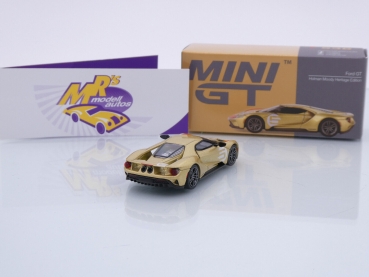 Preview: TSM MINI GT MGT00536-L # Ford GT Holman Moody Heritage Edition LHD " goldmetallic " 1:64