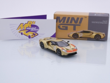 Preview: TSM MINI GT MGT00536-L # Ford GT Holman Moody Heritage Edition LHD " goldmetallic " 1:64