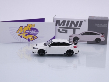 Preview: TSM MINI GT MGT00530-L # Honda Civic Type R LHD 2023 " Championship White " 1:64