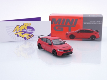 Preview: TSM MINI GT MGT00546-L # Honda Civic Type R LHD 2023 " Rallye Red / Advan " 1:64