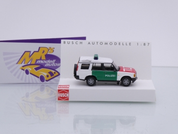 Preview: Busch 51929 # Land Rover Discovery Einsatzfahrzeug " Polizei Leipzig TLT " 1:87