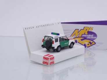 Preview: Busch 51929 # Land Rover Discovery Einsatzfahrzeug " Polizei Leipzig TLT " 1:87