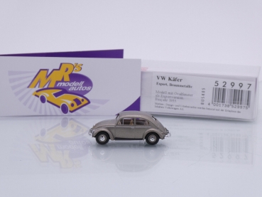 Preview: Busch 52997 # Volkswagen VW Käfer Export Baujahr 1955 " braunsilbermetallic " 1:87