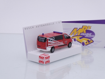 Preview: Busch 52438 # Ford Transit Custom Einsatzfahrzeug " Feuerwehr Koblenz 112 " 1:87