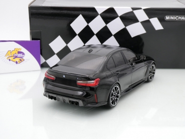 Preview: Minichamps 155020202 # BMW M3 Limousine Baujahr 2020 " schwarz-carbon " 1:18