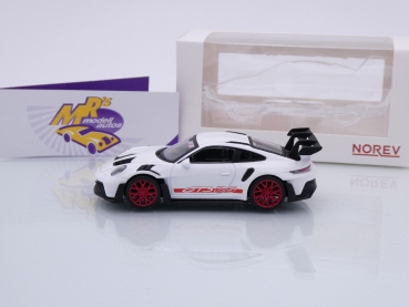 Preview: Norev 750044 # Porsche 911 (992) GT3 RS Baujahr 2022 " weiß-rot " 1:43
