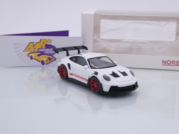 Preview: Norev 750044 # Porsche 911 (992) GT3 RS Baujahr 2022 " weiß-rot " 1:43