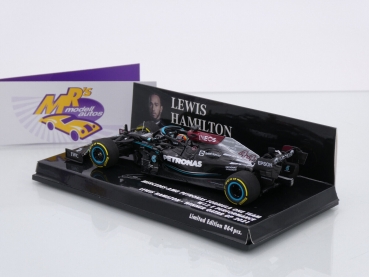 Preview: Minichamps 410212144 # Mercedes-AMG W12 E F1 Qatar GP 2021 " Lewis Hamilton " 1:43