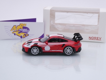 Preview: Norev 750047 # Porsche 911 (992) GT3 RS Baujahr 2022 " rot-weiß " 1:43