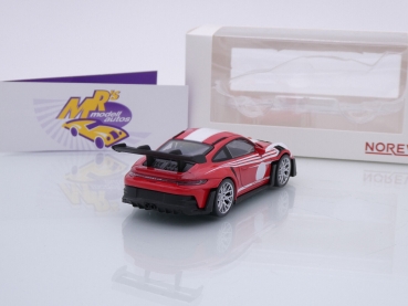 Preview: Norev 750047 # Porsche 911 (992) GT3 RS Baujahr 2022 " rot-weiß " 1:43
