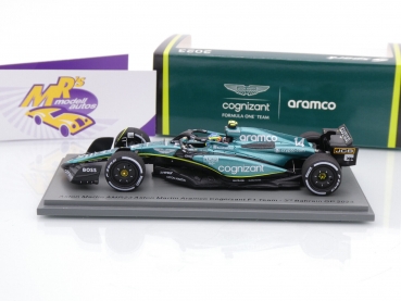 Preview: Spark S8575 # Aston Martin AMR23 F1 #14 Bahrain GP 2023 " Fernando Alonso " 1:43