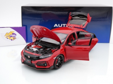 Preview: AUTOart 73223 # Honda Civic Type R FK8 Baujahr 2021 " Flame Red / rot " 1:18