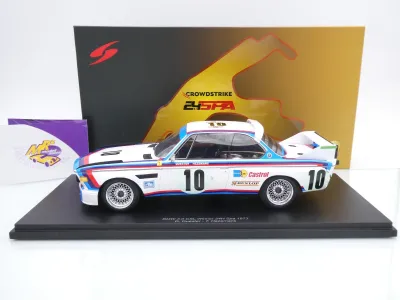 Preview: Spark 18SPA1973 # BMW 3.0 CSL #10 Win 24h Spa 1973 " Hezemans - Quester " 1:18