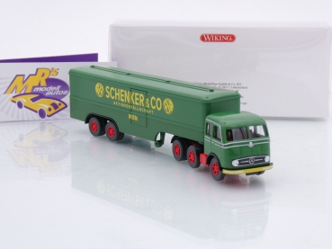 Preview: Wiking 0513 27 # Mercedes-Benz LPS 333 Koffersattelzug Baujahr 1958-61 " Schenker & Co. Wien " 1:87