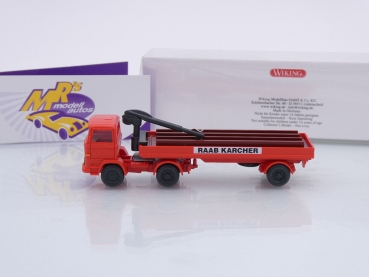 Preview: Wiking 0502 07 # Mercedes-Benz Baustoffwagen-LKW Baujahr 1965-76 " Raab Karcher " 1:87
