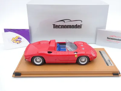 Preview: Tecnomodel TM18-309A # Ferrari 330P Press Version 1965 " Rosso Corsa " 1:18