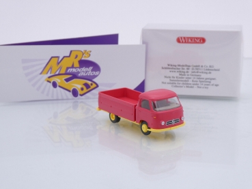 Preview: Wiking 0270 04 # Borgward Pritschenwagen Baujahr 1957-61 " rose-gelb " 1:87