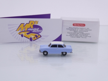 Preview: Wiking 0121 02 # DKW Junoir de Luxe Baujahr 1959-63 " pastelblau-weiß " 1:87
