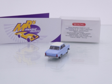 Preview: Wiking 0121 02 # DKW Junoir de Luxe Baujahr 1959-63 " pastelblau-weiß " 1:87