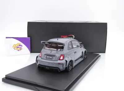 Preview: Top Speed TS0612 # Fiat Abarth 595 LB-Works X Abas Works Baujahr 2024 " dunkelgrau " 1:18
