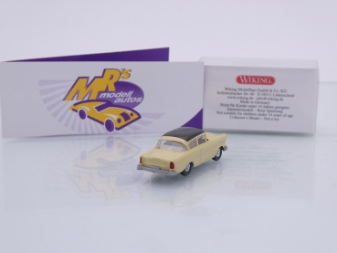 Preview: Wiking 0080 39 # Opel Rekord P1 Limousine Baujahr 1957-62 " grünbeige-schwarz " 1:87