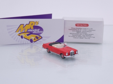 Preview: Wiking 0153 03 # Mercedes-Benz 280 SE Cabriolet Baujahr 1968-72 " rot " 1:87