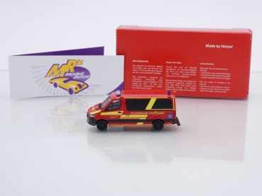 Preview: Herpa 097345 # Mercedes-Benz Sprinter '18 Flachdach " Feuerwehr Stuttgart " 1:87