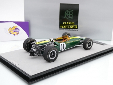 Preview: Tecnomodel TM18-188B # Lotus 43 F1 Nr.11 Belgien GP 1966 " Peter Arundell " 1:18