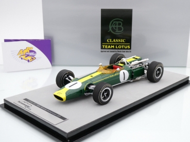 Tecnomodel TM18-188A # Lotus 43 Nr.1 Sieger F 1 USA GP 1966 " Jim Clark " 1:18