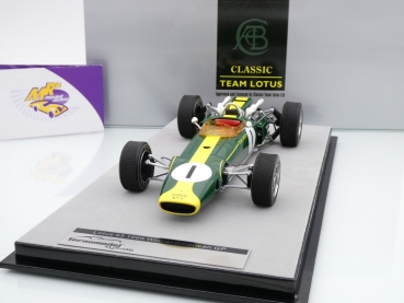 Preview: Tecnomodel TM18-188A # Lotus 43 Nr.1 Sieger F 1 USA GP 1966 " Jim Clark " 1:18
