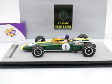 Preview: Tecnomodel TMD18-188A # Lotus 43 Formel 1 Sieger USA GP 1966 " Jim Clark " 1:18 mit Figur