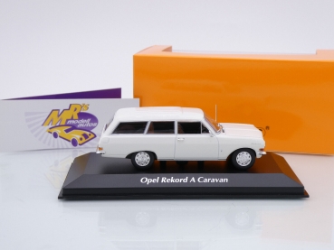 Preview: Maxichamps 940041010 # Opel Rekord A Caravan Baujahr 1962 " weiß " 1:43